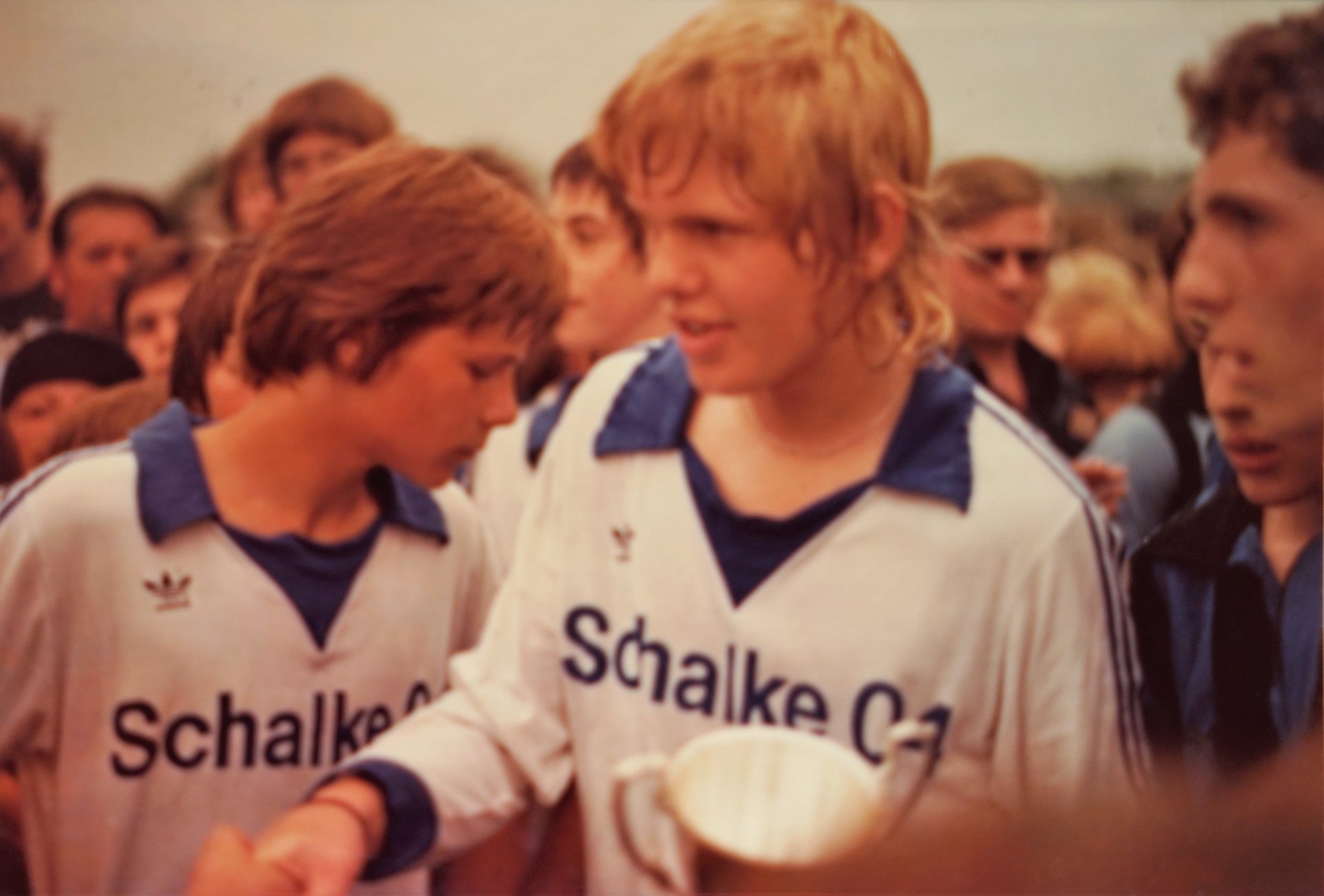 Boy with football, 1976