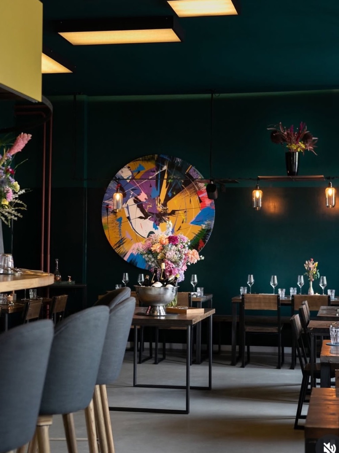 Werk von Jans Echternacht im Restaurant Bonvivant