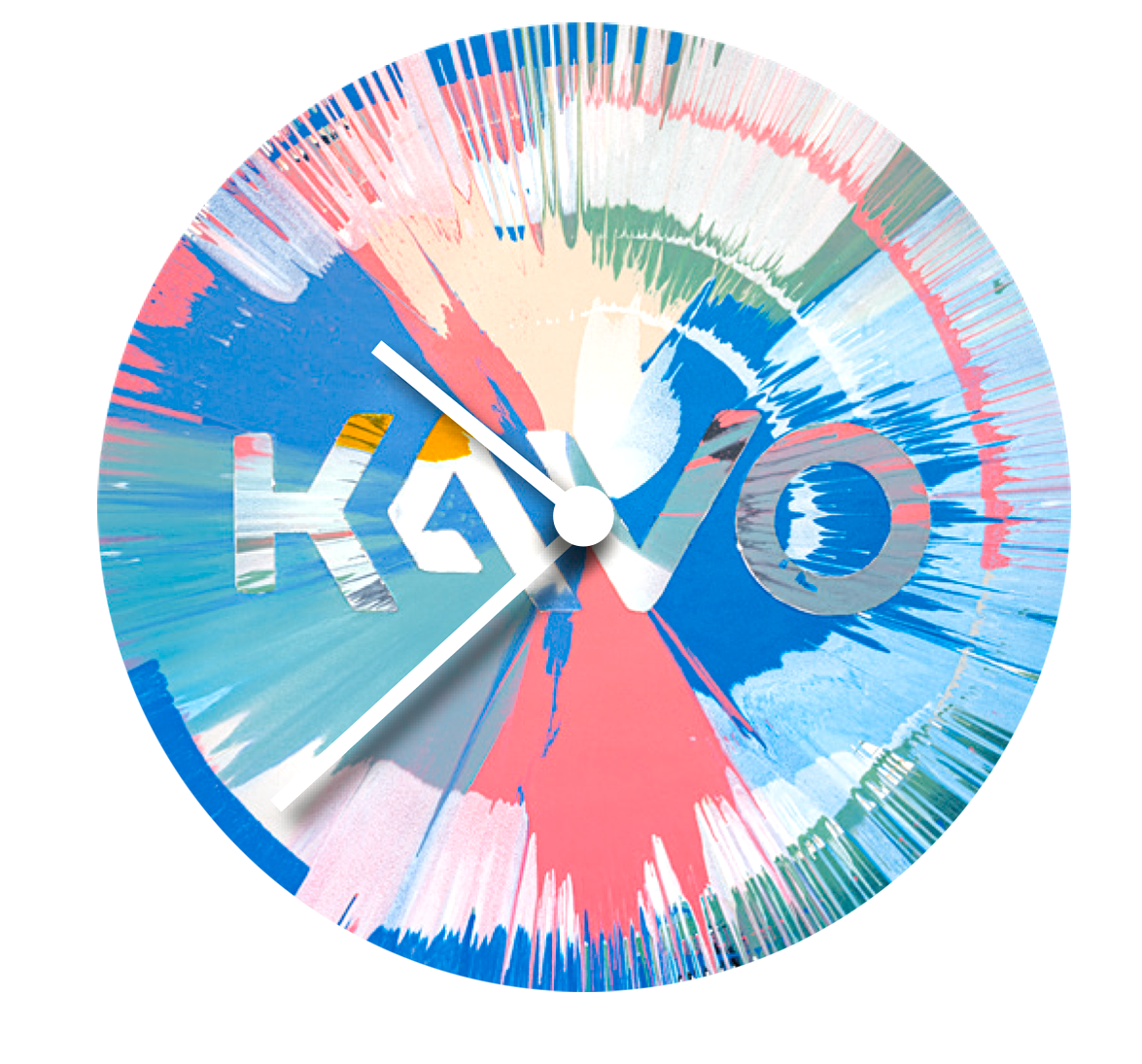 Runde Künstleruhr mit integriertem KaVo Logo
