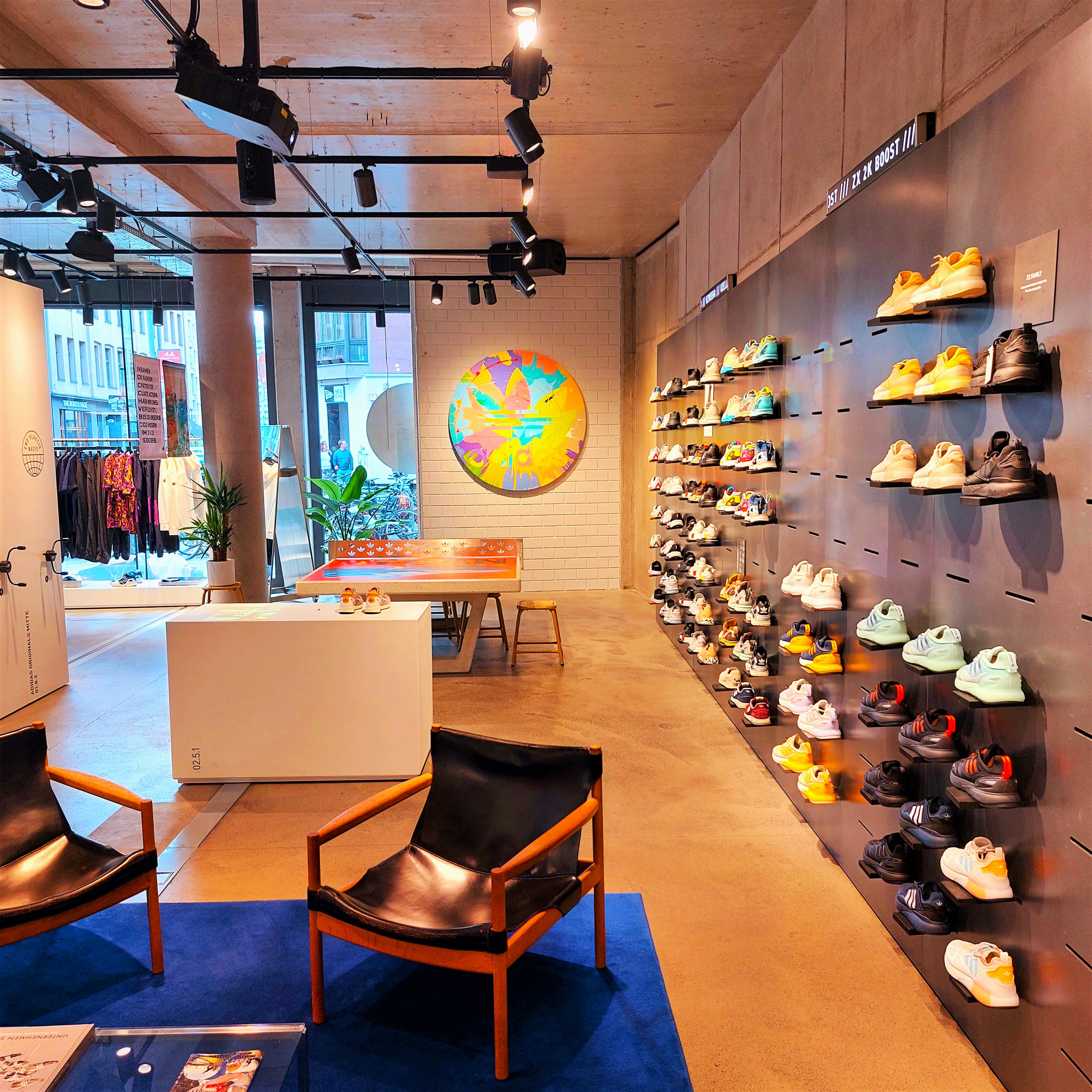 Adidas artwork at the Adidas Originals Store Berlin Mitte