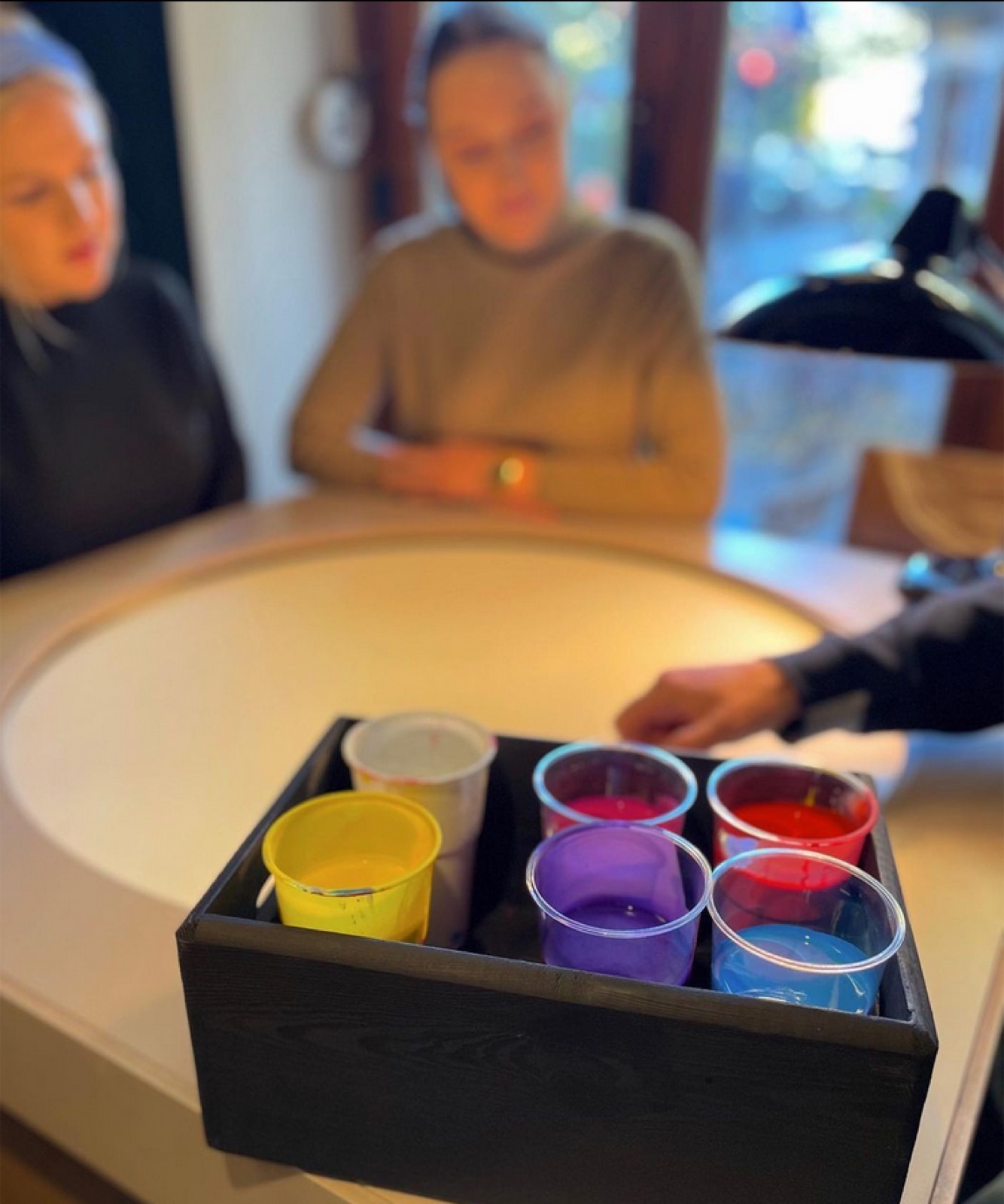 Spin Painting beim Workshop-Special