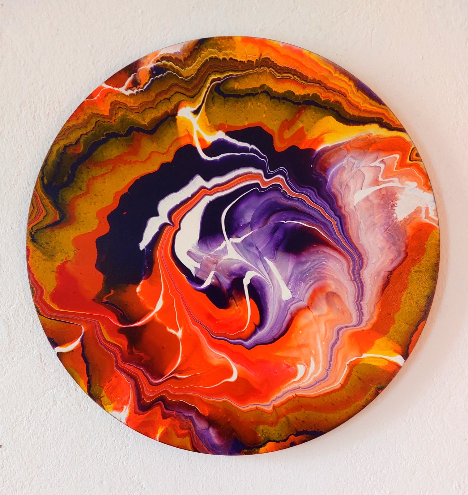 Teamevent: glänzendes Spin-Painting