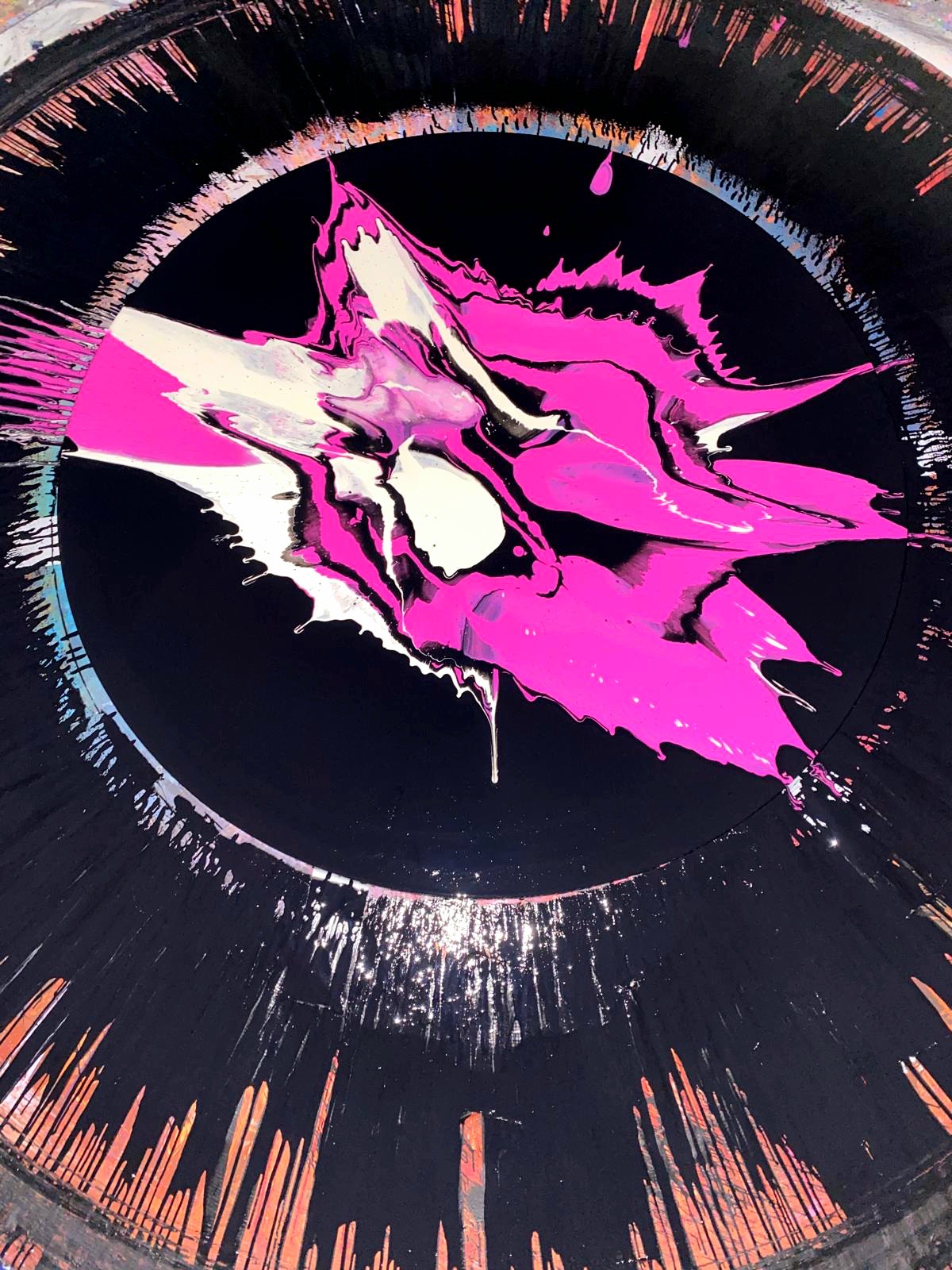 Spin Painting im Privatworkshop