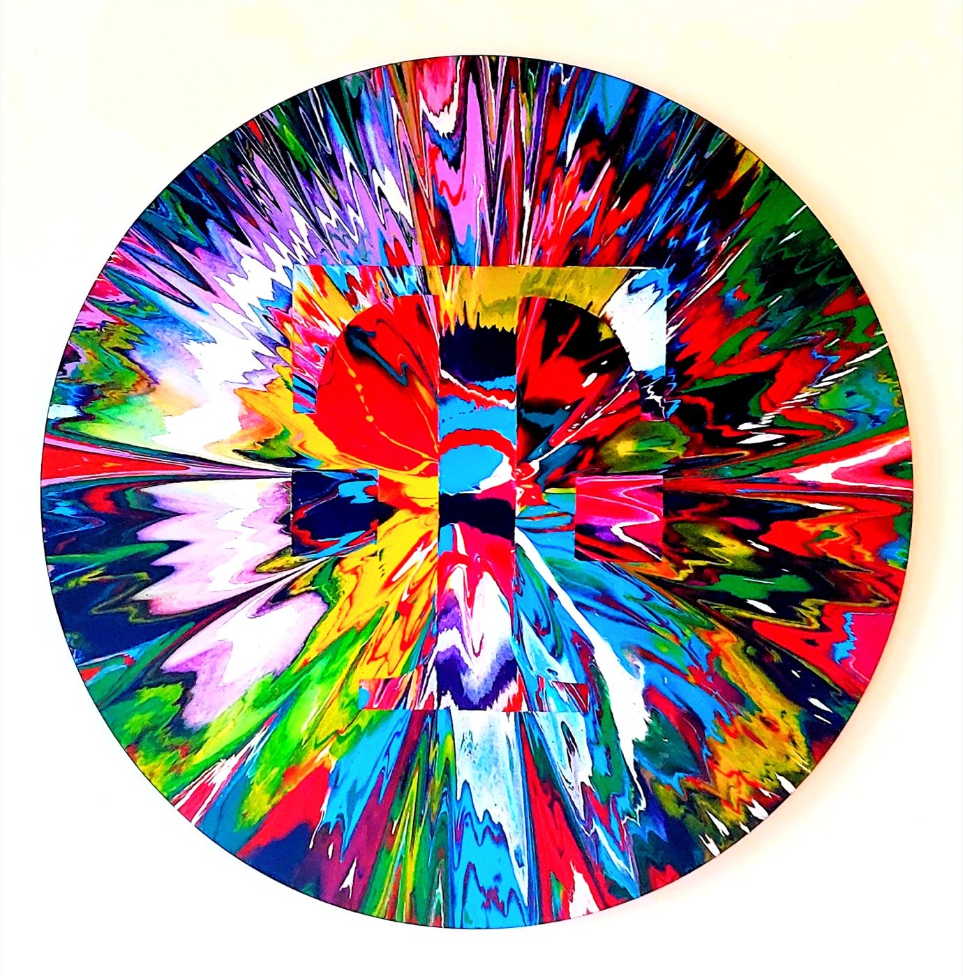 Team beim gemeinsamen Spin-Painting-Workshop